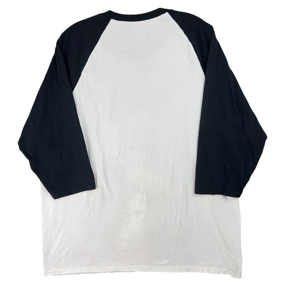 Vans "Off The Wall" Raglan Tee XL Black & White Checkerboard By Gildan - Picture 2 of 9